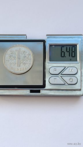 1 марка  1966 года Финляндия - (Suomi) (1963 - 2001). Гурт -'*** SUOMI FINLAND *** SUOMI FINLAND'. Серебро 350. Монета не чищена. 929