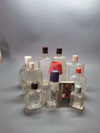Флакон от парфюм СССР 10 шт. одним лотом.