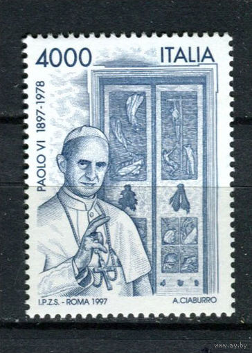 Италия - 1997 - Папа римский Павел VI - [Mi. 2536] - полная серия - 1 марка. MNH.  (LOT E40)