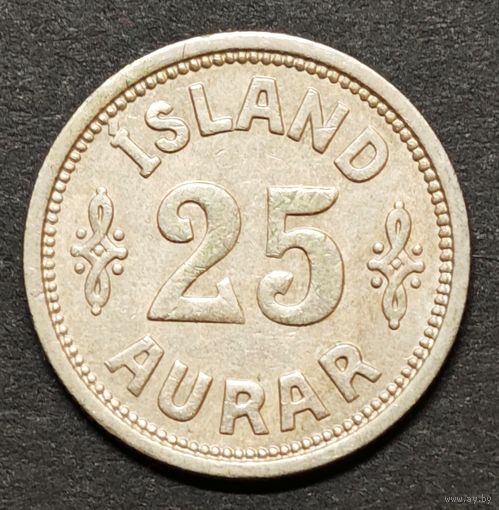Исландия 25 аурар 1923 года