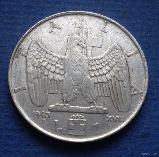 Италия 1 лира 1940 магнитная