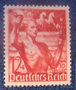 Германия  1938 Mi#-661.Годовщина прихода к власти  Лошади. *