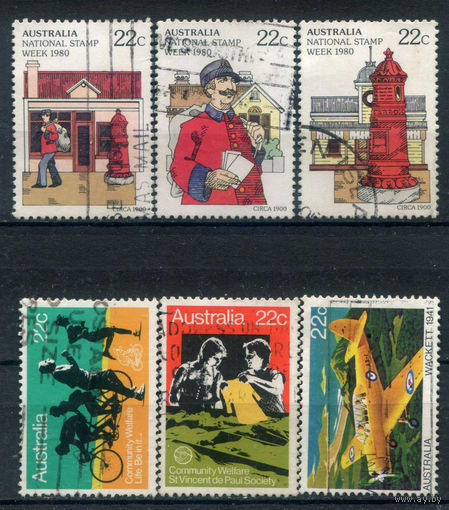 Австралия - 1980г. - марки года - 6 марок - гашёные. #3-WB-89-KS-2