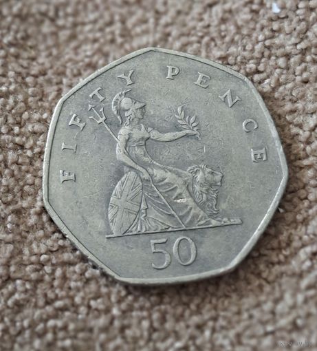Великобритания 50 пенсов, 1997