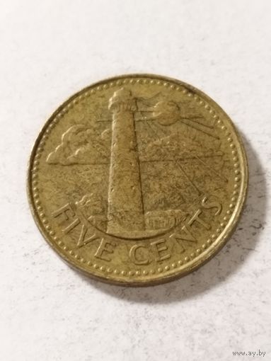 Барбадос 5 центов 1997