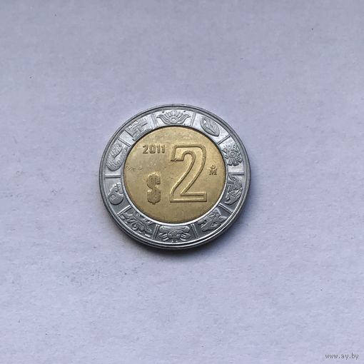 2 песо 2011 Мексика