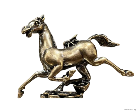 Статуэтка Лошадь с мухой Латунь