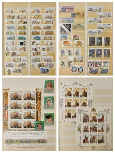 Россия. Сборный лот 2 : марок, блоков, малых листов. Весь материал негашеный**. Аукцион с рубля без минимальной цены.