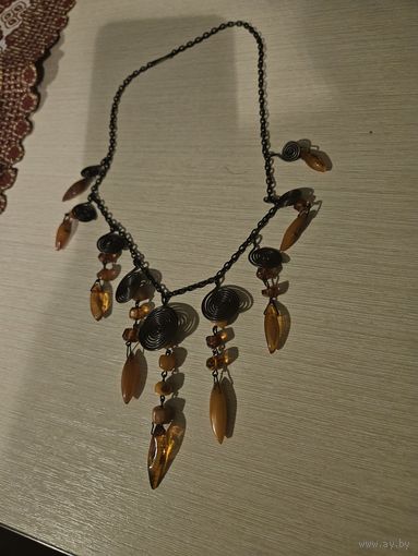 Бусы янтарные