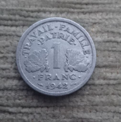 Werty71 Франция 1 Франк 1942 Топор Тамагавк