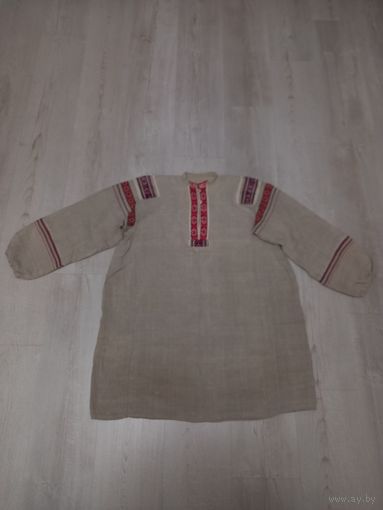 Сорочка домотканая, старинная льняная