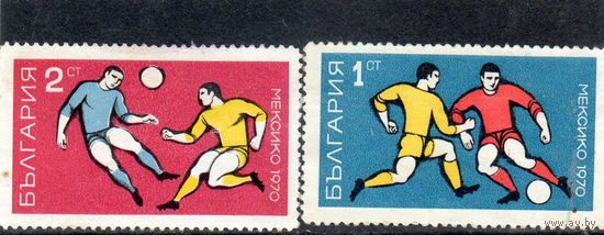 Болгария. Mi:BG 1982, 1983 мира по футболу. Мексика. 1970
