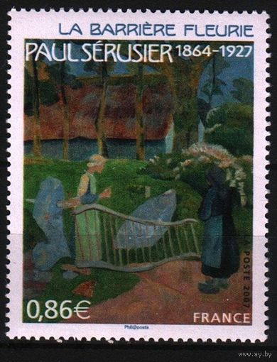 2007 Франция живопись "Ворота, украшенные цветами" Поля Серюзье (1864-1927)Mi-4324 1х-м**