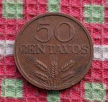 Старая Португалия 50 сентаво 1970 года, UNC