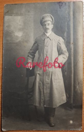 1910-е Открыточный формат служащий студийное фото типажи ретро