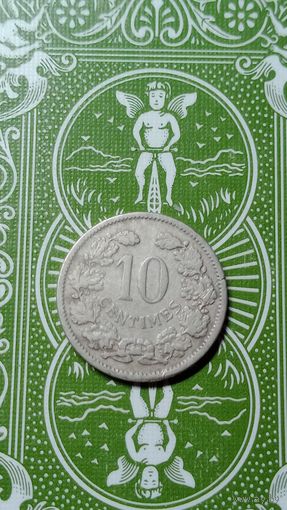 Люксембург 10 сантимов 1901