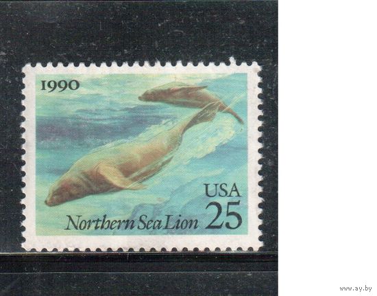 США-1990, (Мих.2108),   гаш. ,Морская фауна