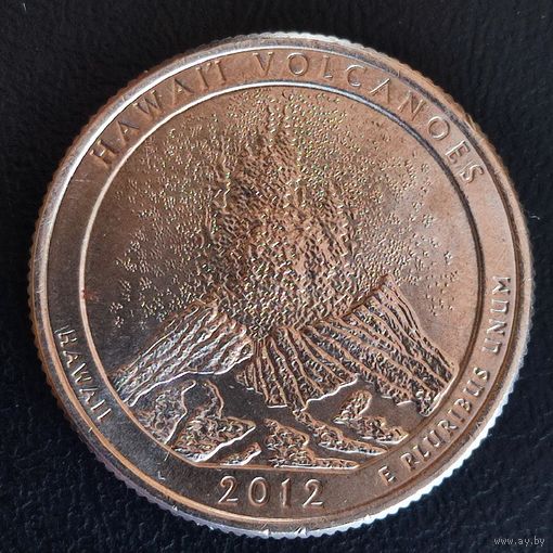 США квотер 25 центов 2012 парк штат Гавайи S
