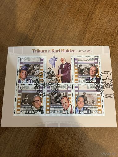 Гвинея-Биссау 2009. Актёр Karl Malden 1912-2009. Малый лист
