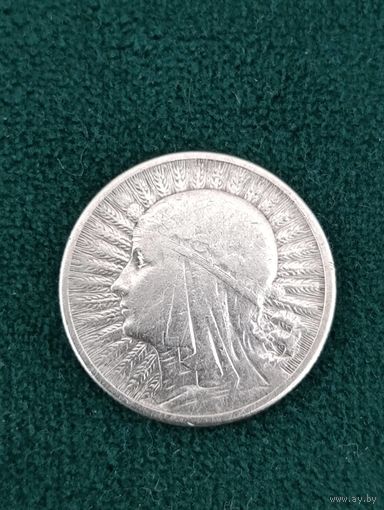 2 злотых 1934 год Ядвига, без МЦ