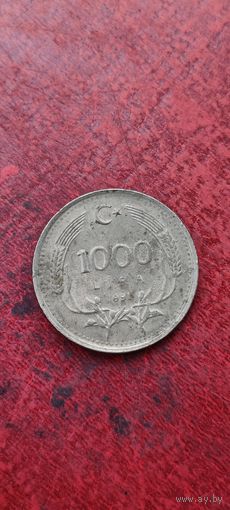 Турция 1000 лир 1991