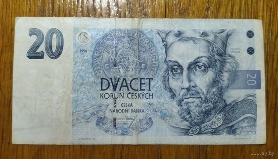 Чехия, 20 крон, 1994 г.