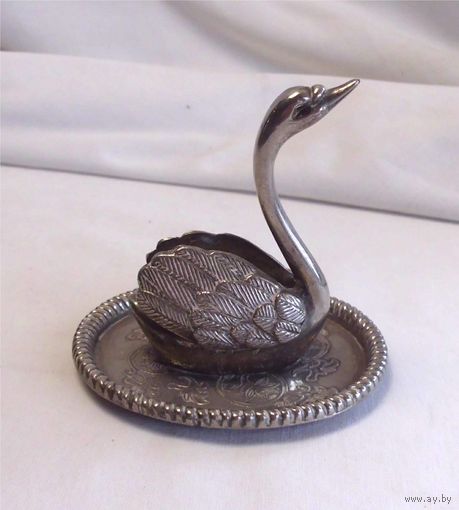 Подставка для колец Лебедь Серебрение