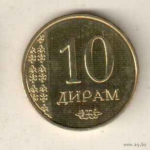 Таджикистан 10 дирам 2015