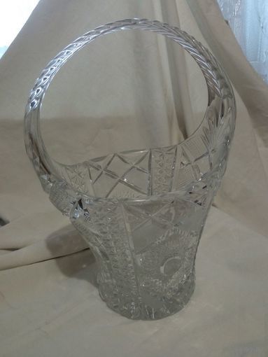 Ваза конфетница хрусталь