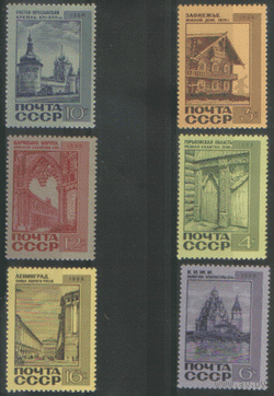 Заг. 3636/40. 1968. Памятники архитектуры. Чист.
