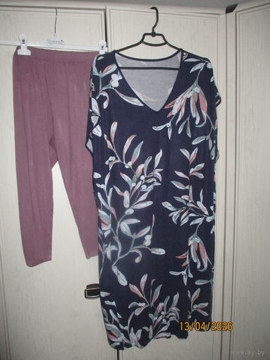 Ночная сорочка Беларусачка вискоза р.54-56 +лосины