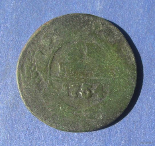 Деньга 1754 года.