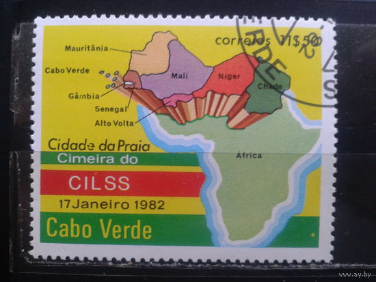 Кабо Верде, 1982. Конгресс CILSS, карта