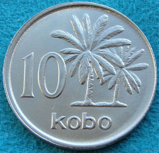 Нигерия. 10 кобо 1989 год   KM#10.2