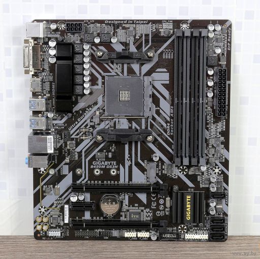 Материнская плата Gigabyte B450M DS3H (rev. 1.0) socket AM4