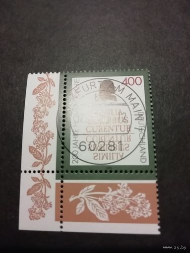 Германия. 1996 Марка "200 лет гомеопатии" (гашеная с клеем) Mi.1880 каталог 4.20 евро