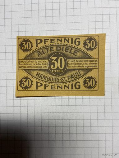 Нотгельд 30 пфеннигов 1921 год. -2712