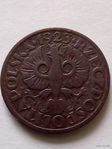 Польша 5 грош 1923г не частая.