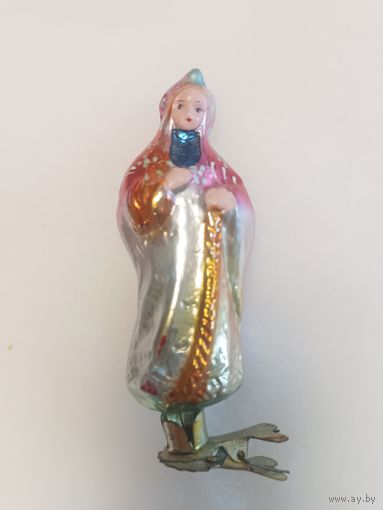 Винтажная Ёлочная игрушка Снегурочка