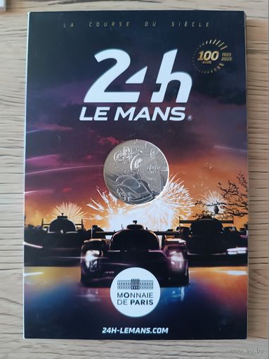 Франция. 10 евро, 2023 100-летие гонке 24 часа Ле-Манаю