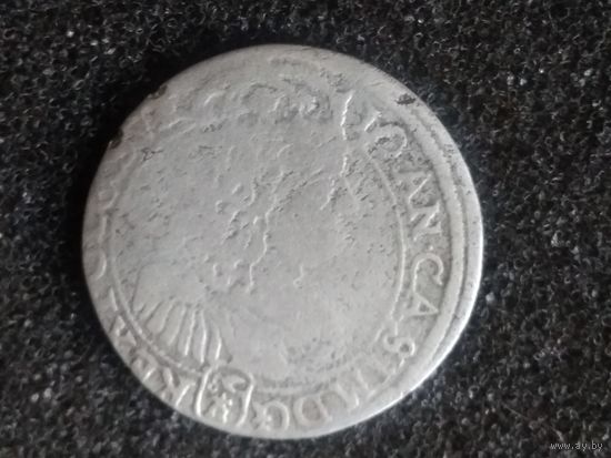6 грошей 1667 года. Брак - поворот на 180 градусов.