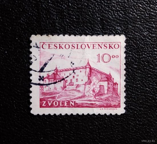 Марки Чехословакия 1949 год Архитектура