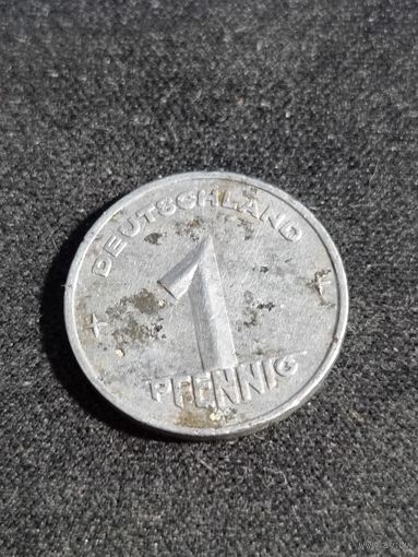 ГДР 1 пфенниг 1952