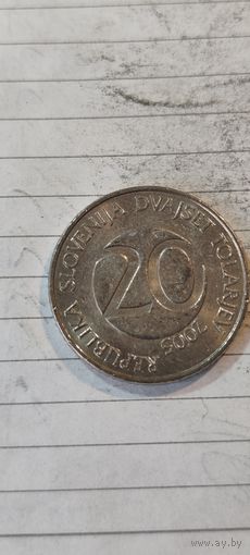 Словения 20 толар 2005
