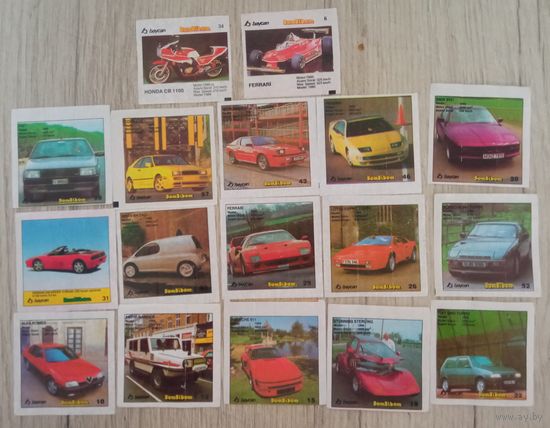 Фантики вкладыши бомбибом