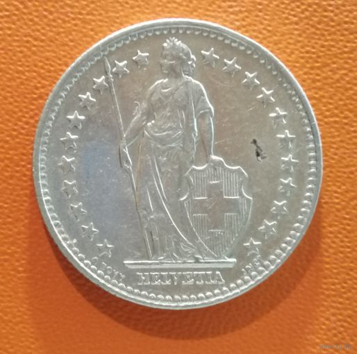 Швейцария 2 франка 1940 г., KM# 21