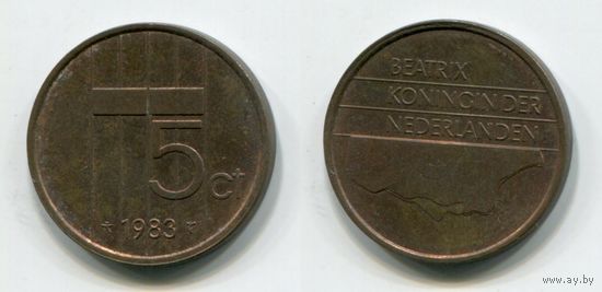 Нидерланды. 5 центов (1983, XF)