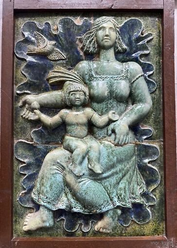 Каталожный Нестеревский Н.Л;60/90см;Керамическое панно. Каталожное. Размер 90х60см.