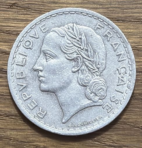 5 Франков Франция 1945г.