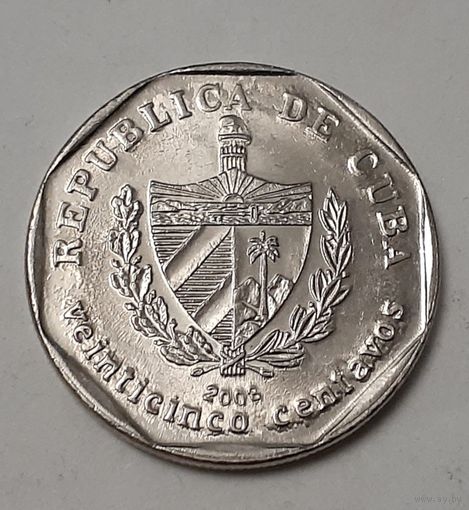 Куба 25 сентаво, 2008 (3-6-90)
